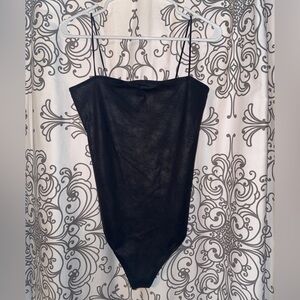 Abercrombie & Fitch Soft A&F Collection Black Textured Body Suit